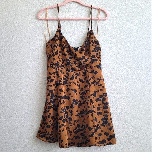 Urban Outfitters Brown and Black Mini Dress - Picture 1 of 6